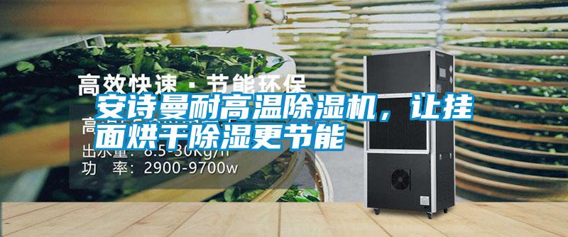 安詩曼耐高溫除濕機,讓掛面烘干除濕更節能