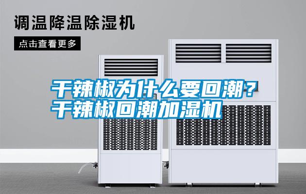干辣椒為什么要回潮?干辣椒回潮加濕機(jī)