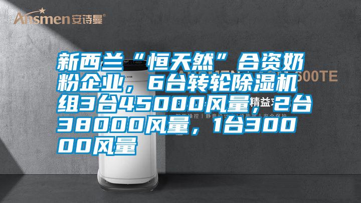 新西蘭“恒天然”合資奶粉企業(yè)，6臺轉輪除濕機組3臺45000風量，2臺38000風量，1臺30000風量