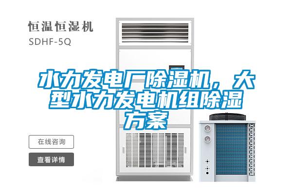 水力發電廠除濕機,大型水力發電機組除濕方案