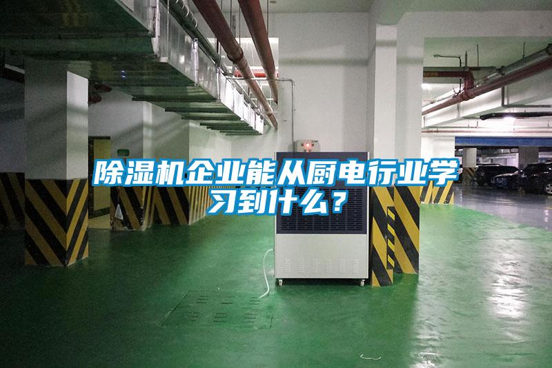 除濕機企業(yè)能從廚電行業(yè)學習到什么？