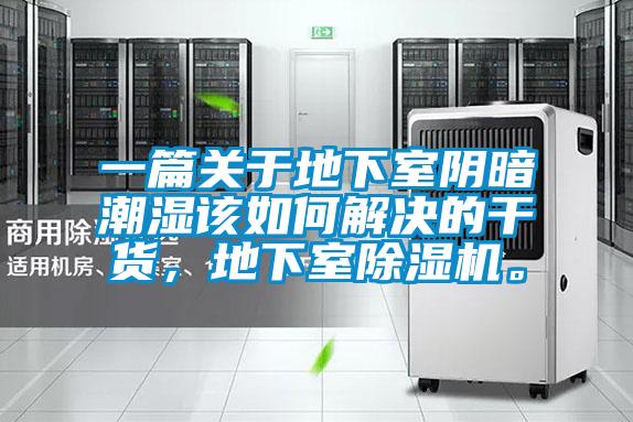 一篇關于地下室陰暗潮濕該如何解決的干貨，地下室除濕機。