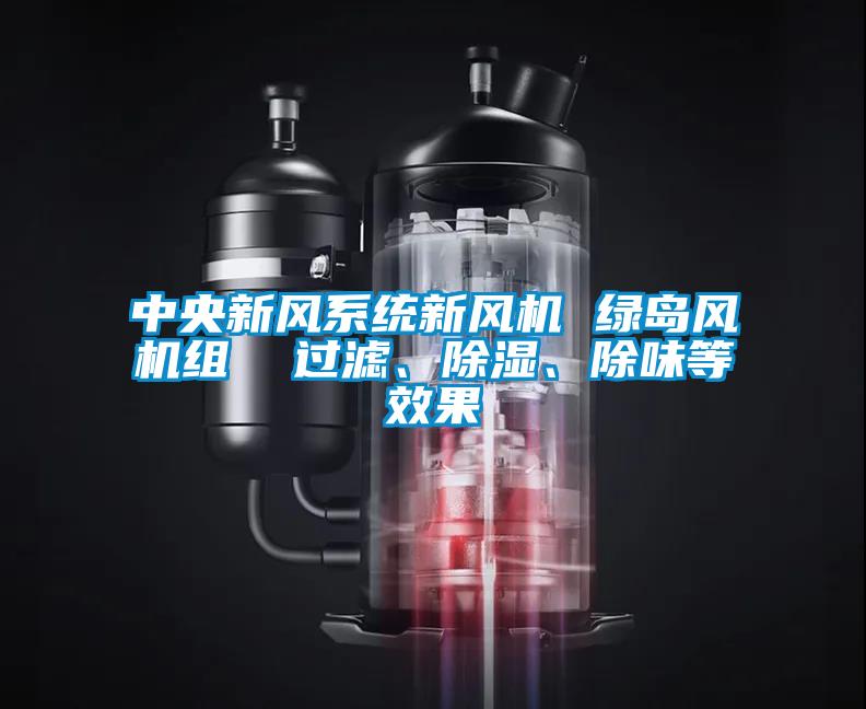 中央新風系統新風機 綠島風機組  過濾、除濕、除味等效果