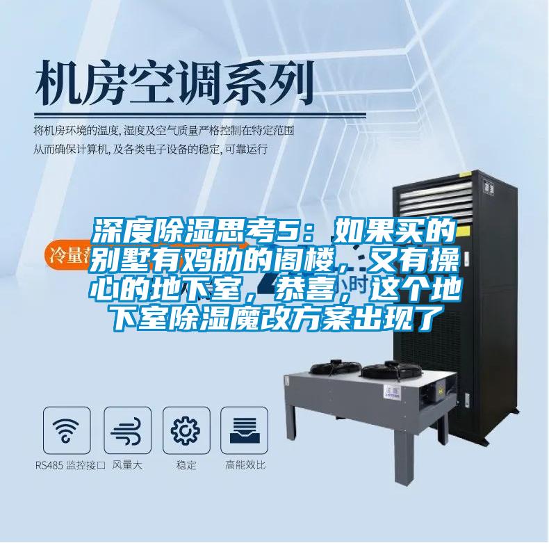 深度除濕思考5：如果買的別墅有雞肋的閣樓，又有操心的地下室，恭喜，這個地下室除濕魔改方案出現了