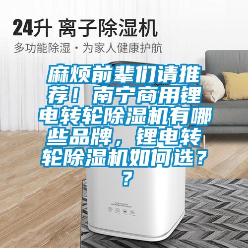 麻煩前輩們請(qǐng)推薦!南寧商用鋰電轉(zhuǎn)輪除濕機(jī)有哪些品牌,鋰電轉(zhuǎn)輪除濕機(jī)如何選??